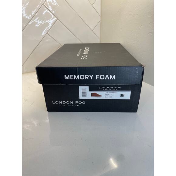 London Fog LFM-Dorance Cognac Brown Memory Foam Sneakers 9M New w/Box - Picture 8 of 11